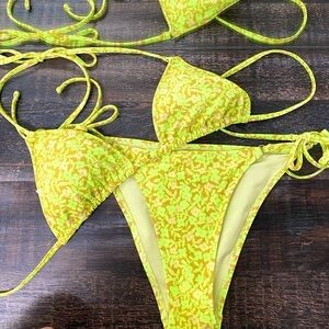 Aerie Loca Verde - Vibrant Yellow Bikini Set